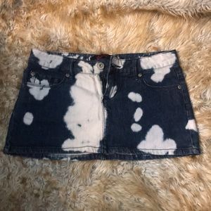 Jean mini skirt